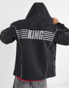Puma King oversized logo-jakke i sort