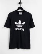 adidas Originals - adicolor - Sort T-shirt med stort logo