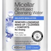 Garnier Micellar Water Facial Cleanser and Makeup Remover for Delicate Skin and Eyes 400ml