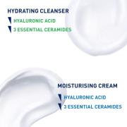 CeraVe Daily Deep Hydration 2-Step Routine for Normal to Dry Skin, Cleanser and Moisturiser with Hyaluronic Acid