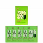 Holika Holika Pure Essence Mask Sheet (5 Masks) 155ml (Various Options) - Cucumber