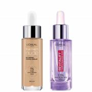 L'Oreal Paris Hyaluronic Acid Revitalift Filler Serum and True Match Tinted Serum Duo (Various Shades) - 2-3 Light