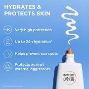 Garnier Ambre Solaire Ultra-Light Sensitive Sun Protection Face Fluid SPF50+ 40ml