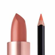 Anastasia Beverly Hills Fuller Looking and Sculpted Lip Duo Kit (Various Shades) - Peach Bud Satin Lipstick & Sun Baked Lip Liner