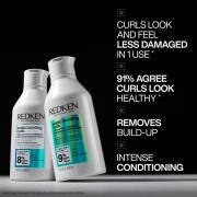 Redken Acidic Bonding Curls Silicone-Free Shampoo and Conditioner Bundle for Restoring Damaged Curly and Coily Hair