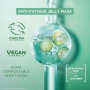 Garnier Anti-Fatigue Hyaluronic Acid and Icy Cucumber Cryo Jelly Face Mask 27g