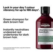 L'Oréal Professionnel Vitamino Color Spectrum Green Tinted Shampoo For Dark Brown Coloured Hair 300ml
