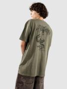 RVCA Pommier Palms T-shirt grøn