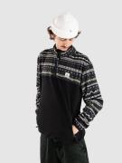 Passenger Set Off Recycled Polar 1/4 Zip Half-Zip Fleecepullover grå