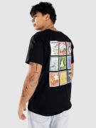 Monet Skateboards Floral Stamps T-shirt hvid