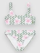 Roxy Party Waves Kids Bikini Set grøn