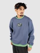 Santa Cruz Global Oval Dot Front Crew Sweater blå