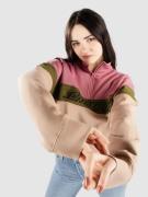 Santa Cruz BT Classic Strip Quarter Crew Half-Zip Fleecepullover pink