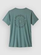 Patagonia Cap Cool Daily - Spoke Stencil T-shirt blå