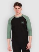 Horsefeathers Global Raglan Langærmet t-shirt sort