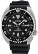 Seiko Herreur SRPE93K1 Prospex Turtle Sort/Gummi Ø45 mm