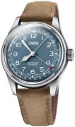 Oris Herreur 01 754 7741 4065-07 5 20 63 Aviation Blå/Læder Ø40 mm