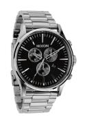 Nixon Herreur A386000-00 Sort/Stål Ø42 mm