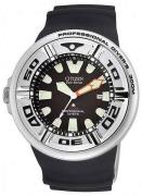 Citizen Herreur BJ8050-08E Professional Diver Sort/Gummi Ø48 mm