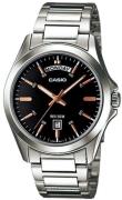 Casio Herreur MTP-1370D-1A2VDF Quartz Sort/Stål Ø39.8 mm