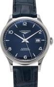 Longines Herreur L2.821.4.96.4 Record Blå/Læder Ø40 mm