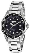Invicta Herreur 17046 Pro Diver Sort/Stål Ø37.5 mm