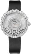 Chopard Dameur 204445-1001 Happy Diamonds Hvid/Satin Ø37.7 mm