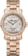 Chopard Dameur 274893-5014 Happy Sport Sølvfarvet/18 karat rosa guld