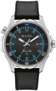 Bulova Herreur 96B337 Sort/Gummi Ø43 mm