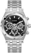 Guess Herreur GW0260G1 Continental Sort/Stål Ø44 mm