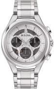 Bulova Herreur 96A301 Chronograph Hvid/Stål Ø45 mm