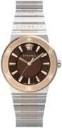 Versace Dameur VEVH01220 Greca Brun/Rosaguldtonet stål Ø38 mm