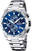 Festina Herreur F20463-2 Blå/Stål Ø45 mm
