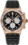 Breitling Herreur RB0134721B1S2 Chronomat B01 42 Sort/Gummi Ø42 mm