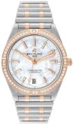 Breitling Dameur U10380591A2U1 Chronomat Automatic 36 Hvid/18 karat