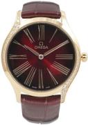 Omega Dameur 428.58.36.60.11.001 De Ville Tresor Rød/Læder Ø36 mm
