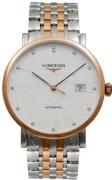 Longines Herreur L4.910.5.77.7 Elegant Grå/Rosaguldtonet stål Ø39