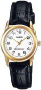 Casio Dameur LTP-V001GL-7BUDF Classic Hvid/Læder Ø30 mm