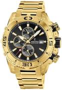 Festina Herreur F20492-4 Sort/Gul guldtonet stål Ø48 mm