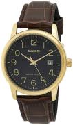 Casio Herreur MTP-V002GL-1BUDF Classic Sort/Læder Ø44 mm