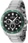 Invicta Herreur 46051 Pro Diver Sort/Stål Ø45 mm