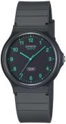 Casio Dameur MQ-24B-8BEF Pop Sort/Gummi Ø34.9 mm