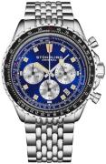 Stührling Original Herreur 1010.03 Monaco Race Way Blå/Stål Ø44 mm