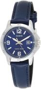 Casio Dameur LTP-V004L-2BUDF Classic Blå/Læder Ø35 mm
