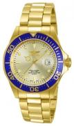 Invicta Herreur 14124 Pro Diver Guld/Gul guldtonet stål Ø40 mm