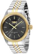 Invicta Herreur 29377 Specialty Grå/Gul guldtonet stål Ø43 mm