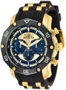 Invicta Herreur 30079 Pro Diver Flerfarvet/Gul guldtonet stål Ø50 mm