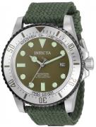 Invicta Herreur 35422 Pro Diver Grøn/Tekstil Ø44 mm