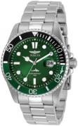 Invicta Herreur 30808 Grøn/Stål Ø43 mm