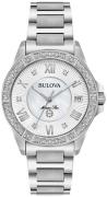 Bulova Dameur 96R232 Hvid/Stål Ø32 mm